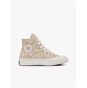 Beige Women's Ankle Sneakers Converse Chuck 70 - Women