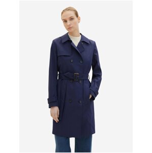 Navy blue women's trench coat Tom Tailor