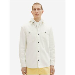 White Mens Denim Outerwear Tom Tailor - Men