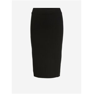 Black Women's Pencil Skirt VILA Armerone - Ladies