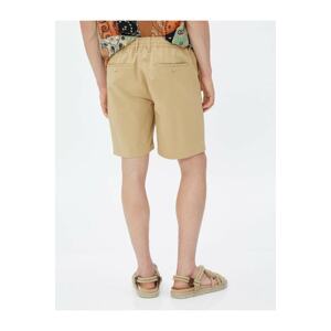 Koton Chino Shorts with Tie Waist Pocket Cotton Cotton
