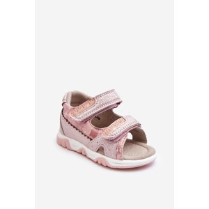 Children's comfortable Velcro sandals Pink Alaska