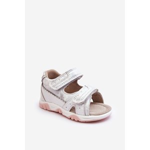 Children's comfortable zippered sandals white Alaska