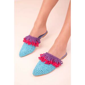 Soho Turquoise Women's Slippers 17312