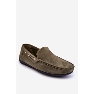 Men's Suede Boarding Moccasins Green Rayan