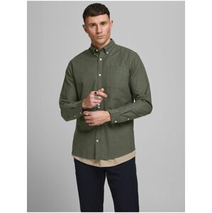 Khaki Mens Outerwear Jack & Jones Oxford - Men