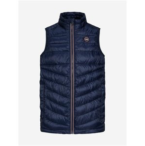 Dark Blue Boys Quilted Vest Jack & Jones Hero - Boys