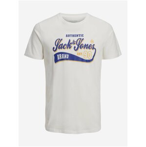 White Men's T-Shirt Jack & Jones Logo - Men