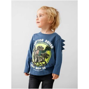 Blue Long Sleeve T-shirt name it Jinus Jurassic - Boys