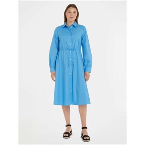 Blue Ladies Shirt Dress Tommy Hilfiger 1985 - Women