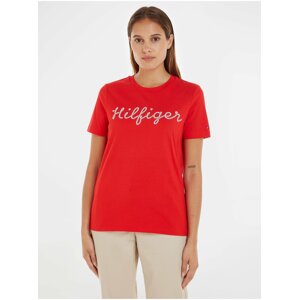 Red Women's T-Shirt Tommy Hilfiger - Women