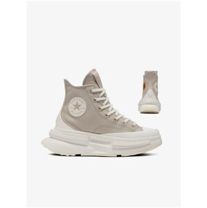 Beige Womens Ankle Sneakers on the Converse Run Star Le Platform - Women