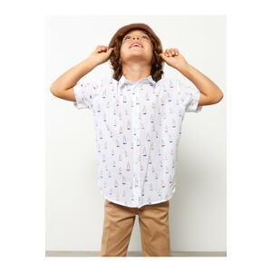 LC Waikiki Patterned Short Sleeve Boy Shirt