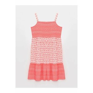 LC Waikiki Square Neck Patterned Girls' Dress