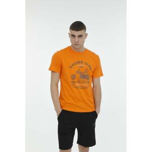 KINETIX Ml Zach-b 11vntagex3 Orange Men's Short Sleeve T-shirt