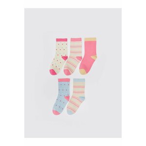 LC Waikiki 5-Piece Patterned Girls' Socks