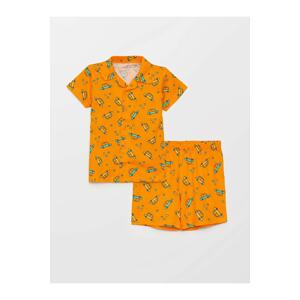 LC Waikiki Pajama Set - Orange - Graphic