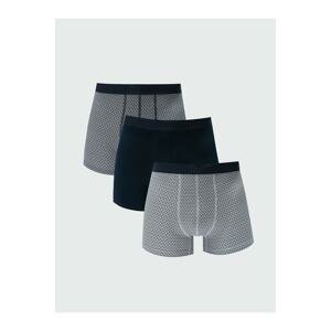 LC Waikiki Standard Fit, Flexible Fabric Men's Boxer 3-Pack
