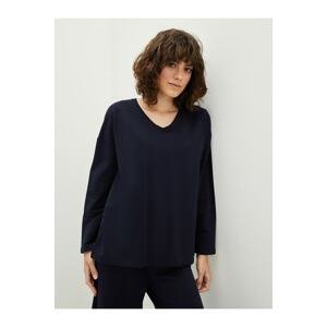 LC Waikiki Pajama Top - Dark blue - Plain