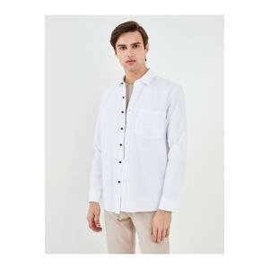 LC Waikiki Men's Regular Fit Long Sleeved Dobby Shirts.