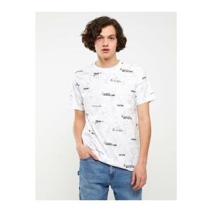 LC Waikiki Crew Neck Short Sleeved Printed Combed Combed Men's T-Shirt.