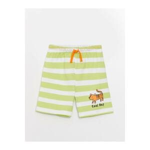 LC Waikiki Baby Boy Shorts with an Elastic Printed Waist