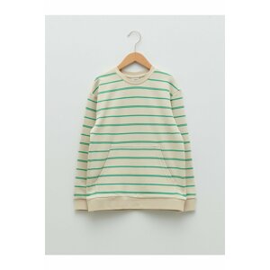 LC Waikiki Crew Neck Striped Long Sleeve Boys' Sweatshirt.