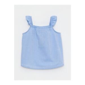 LC Waikiki Square Collar Halter Basic Cotton Shirt for Baby Girl