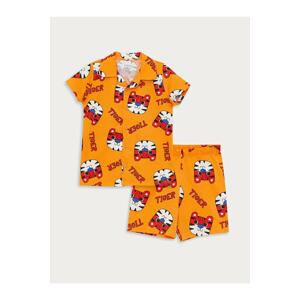 LC Waikiki Pajama Set - Orange - Graphic