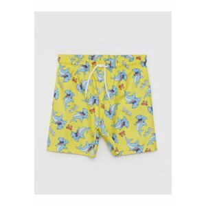 LC Waikiki Boys Swim Shorts with an Elastic Printed Waist