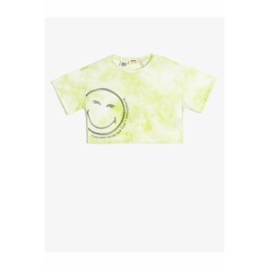 Koton Oversize Smileyworld® T-Shirt Licensed Tie-tie-Print Pattern.