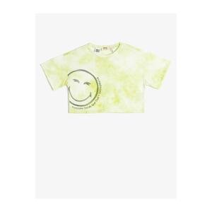 Koton Oversize Smileyworld® T-Shirt Licensed Batik Pattern