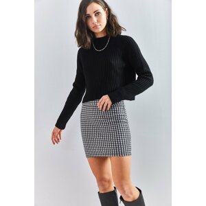 Bianco Lucci Skirt - Black - Mini