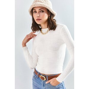 Bianco Lucci Blouse - Ecru - Fitted