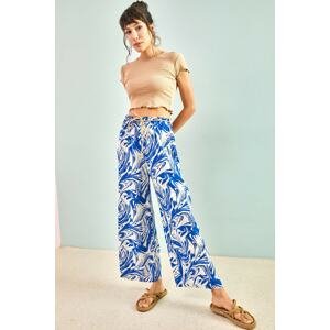 Bianco Lucci Pants - Blau - Wide leg