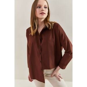Bianco Lucci Shirt - Brown - Relaxed fit