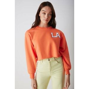 GRIMELANGE Sweatshirt - Orange - Fitted