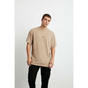 GRIMELANGE T-Shirt - Beige - Oversize