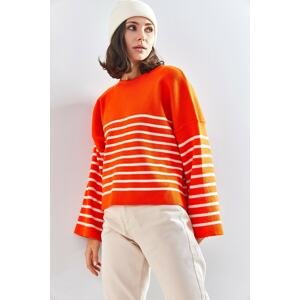 Bianco Lucci Sweatshirt - Orange - Regular fit