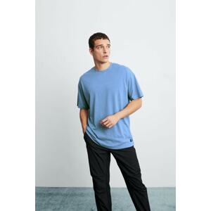GRIMELANGE Jett Oversize Blue T-shirt
