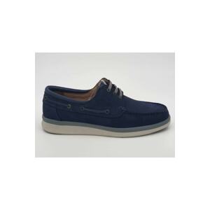 Forelli Men's Navy Blue Genuine Leather Shoes