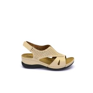 Esem Sandals - Beige - Wedge