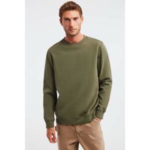 GRIMELANGE Travis Men's Soft Fabric Regular Fit Round Neck Sweatshir