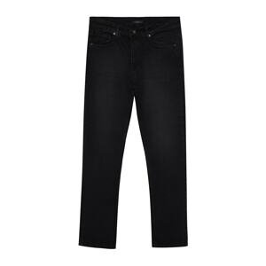 Trendyol Men's Black Regular Fit Jeans Denim Trousers.