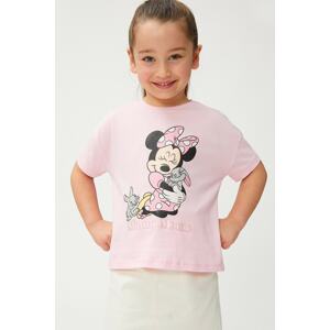 Koton Baby Girl Licensed Cotton Minnie Mouse T-Shirt 3smg10164ak