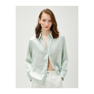 Koton Satin Shirt Buttoned Long Sleeve