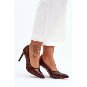 Fashion Leather Tips Lewski Shoes 2659 brown