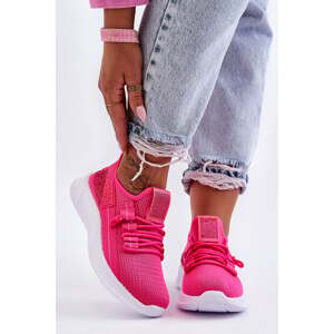 Women's Sports Shoes with Velcro Neon Pink Hold Me!