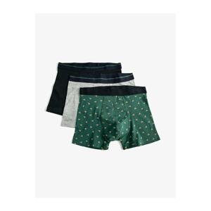 Koton Boxer Shorts - Green - 3 pcs