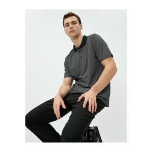 Koton Basic Polo Neck T-Shirt Buttoned Short Sleeve